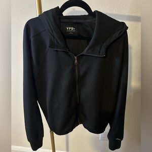 YPB Black Zip-Up Hoodie